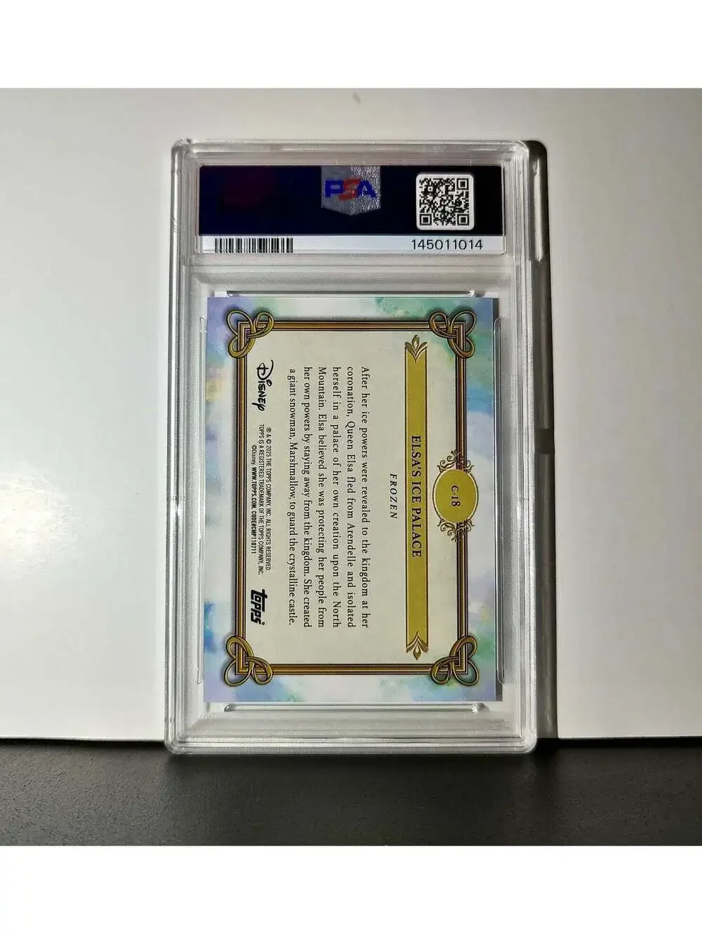 Elsa's Ice Palace 2025 Topps Disney #C-18 Card Frozen PSA 10